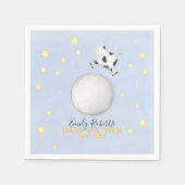 ブルーベビーシャワー子供部屋ライムカスタム スタンダードカクテルナプキン (正面)