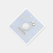 ブルーベビーシャワー子供部屋ライムカスタム スタンダードカクテルナプキン (角)