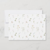 ブルーベビーシャワー春フローラボウ サンキューカード (裏面)