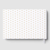 ブルーベビーシャワー水彩及び金ゴールドグリッター ゲストブック (裏面)