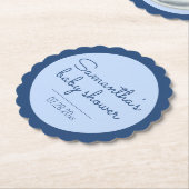 ブルーベビーシャワー火照りコースター ペーパーコースター (アングル)