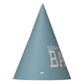 ブルーベビーシャワー紙パーティー帽子 パーティーハット (左)