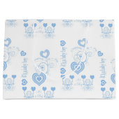 ブルーベビーシャワー ラージペーパーバッグ (正面)