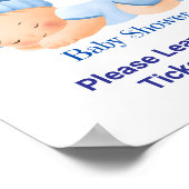 ブルーベビーシャワー、男の赤ちゃんシャワーパーティーゲーム ポスター (角)