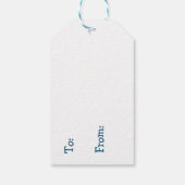 ブルーベビーシャワーOhボーイテディベア ギフトタグ (裏面)