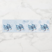 ブルーベビーシューズ水ボトルラベル ペットボトルラベル (シングルラベル)