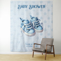 ブルーベビーシューズ背景