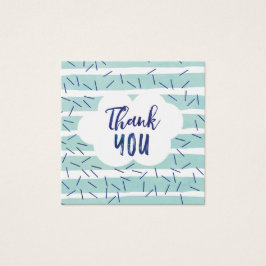 ブルーベビースプリンクルありがとうラベルfor a Boy