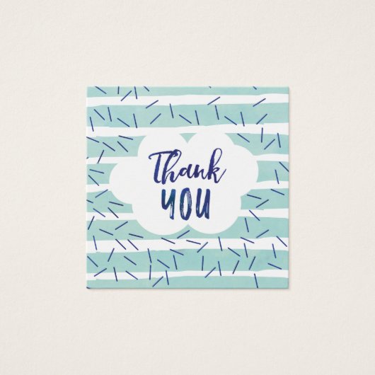 ブルーベビースプリンクルありがとうラベルfor a Boy (正面)