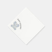 ブルーベビーゾウ スタンダードカクテルナプキン (角)