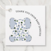 ブルーベビーゾウ フェイバータグ (正面)