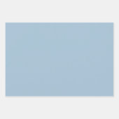 ブルーベビーゾウ ラッピングペーパーシート (正面3)