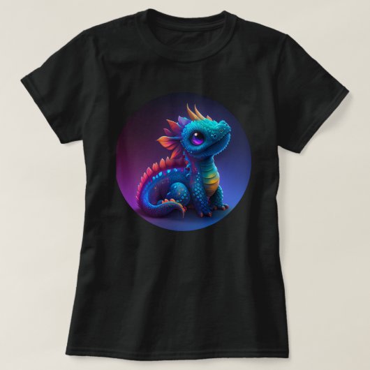 ブルーベビードラゴン Tシャツ (デザイン正面)
