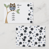 ブルーベビーフクロウ 名刺 (正面/裏面)