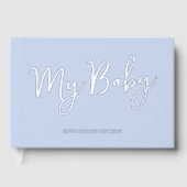 ブルーベビーブックフォイルド台本お母さん用記念テープ ゲストブック (正面)