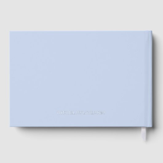 ブルーベビーブックフォイルド台本お母さん用記念テープ ゲストブック (裏面)