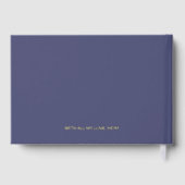 ブルーベビーブックフォイルド台本お母さん用記念テープ ゲストブック (裏面)