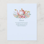 ブルーベビーブルーイング茶パーティーシャワーフローラブランチ (裏面)