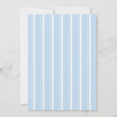 ブルーベビーブーティ水彩ベビーシャワー 招待状 (裏面)