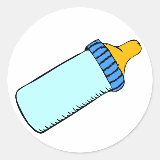 ブルーベビーボトル ラウンドシール (正面)