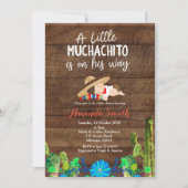 ブルーベビームチャチョベビーシャワー招待状ボーイ 招待状 (正面)