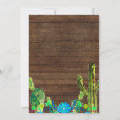 ブルーベビームチャチョベビーシャワー招待状ボーイ 招待状 (裏面)