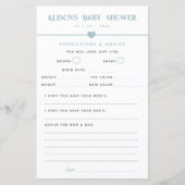 ブルーベビーモダンシャワーアドバイスと予測 (正面)