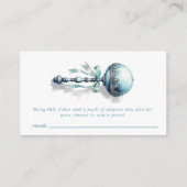 ブルーベビーラトルボーイダイパーくじチケットカード エンクロージャーカード (正面)