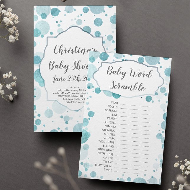 ブルーベビーワードスクランブルシャワーゲーム |応答鍵 (クリエイターアップロード済み)