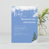 ブルーベビー冷たいアウトサイドシャワー 招待状 (スタンド正面)