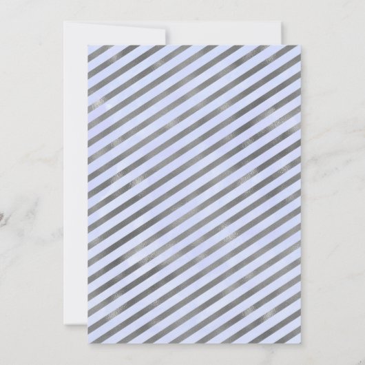 ブルーベビー外は寒いベビーシャワー招待状 招待状 (裏面)