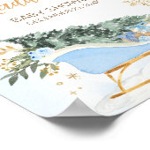 ブルーベビー外は寒い ポスター (角)