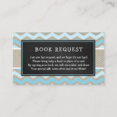 ブルーベビー素朴シャワー予約リクエスト3656 エンクロージャーカード (正面)