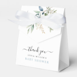 ブルーベビー足ベビーシャワーウェルカム男の赤ちゃん フェイバーボックス