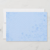 ブルーベビー足ボーイベビーシャワー招待状 招待状 (裏面)