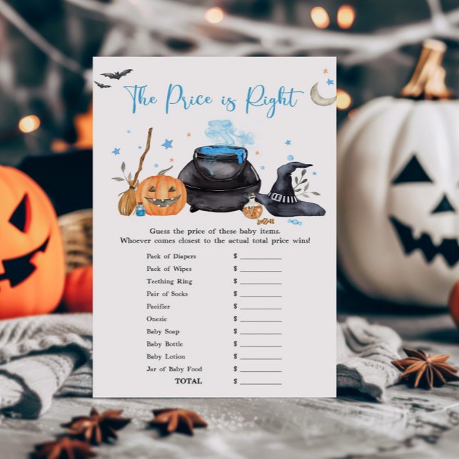 ブルーベビー醸造価格は正しいゲーム (Baby is Brewing Baby Shower The Price is Right Game)