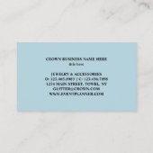 ブルーベビー金ゴールドクラウン 名刺 (裏面)