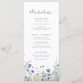 ブルーベビー開花フローラワイルドフラワーベビーシャワー メニュー (正面)