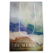 ブルーベホリデメリーー ミディアムペーパーバッグ (裏面)