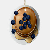 ブルーベリおもしろいーパンケーキとシロップパンクリスマス セラミックオーナメント (右)