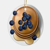 ブルーベリおもしろいーパンケーキとシロップパンクリスマス セラミックオーナメント (左)