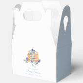 ブルーベリエレガントーフランスのパンケーキ赤ちゃんシャワー フェイバーボックス (見開き)