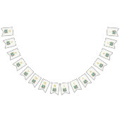 ブルーベリエレガントーブランチ30th誕生日お祝い バンティングフラッグ (全)