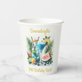 ブルーベリエレガントーブランチ30th誕生日お祝い 紙コップ (正面)