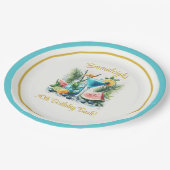 ブルーベリエレガントーブランチ30th誕生日パーティー ペーパープレート (アングル)