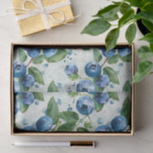 ブルーベリエレガントー水彩ヴィンテージラップ 薄葉紙 (ギフト)