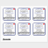 ブルーベリオーガニックージムジャムホームメイドキャニング スクエアシール (シート)