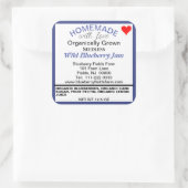 ブルーベリオーガニックージムジャムホームメイドキャニング スクエアシール (バッグ)