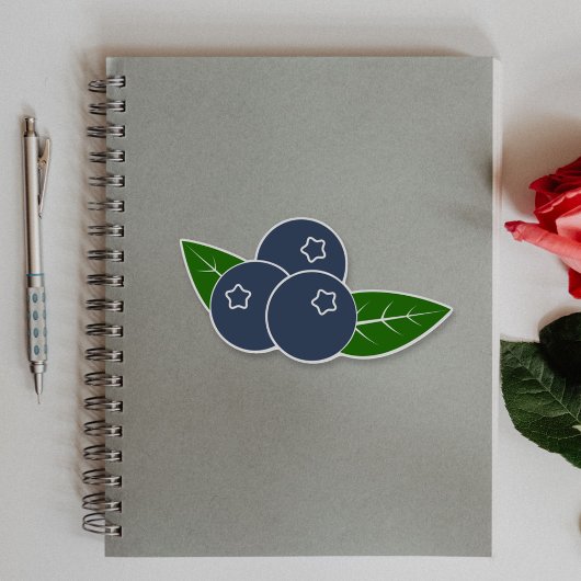 ブルーベリカスタムーのビニールシール シール