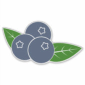 ブルーベリカスタムーのビニールシール シール (正面)